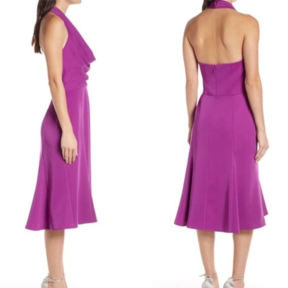 Anthropologie Harlyn Halter Dress in Purple, xl - Picture 4 of 9